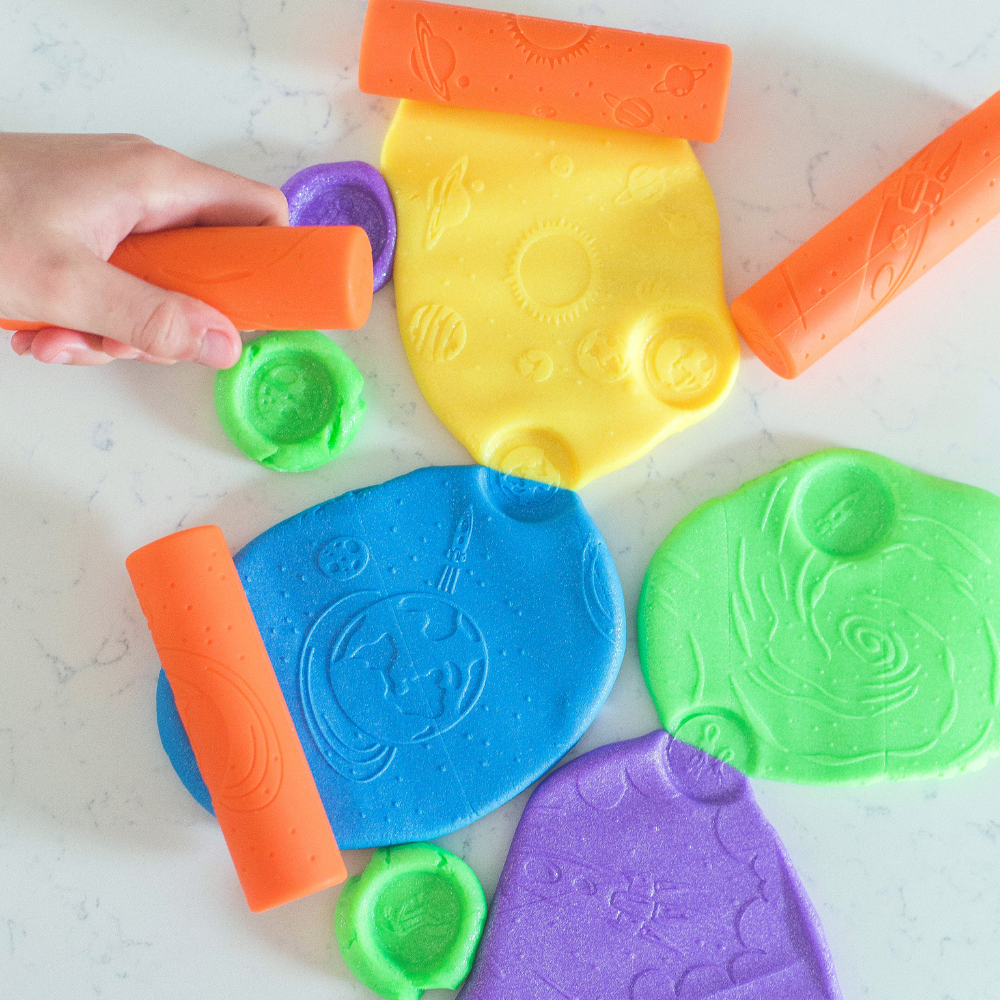 Space Play Dough Rollers (set of 4) | Playroom Avenue