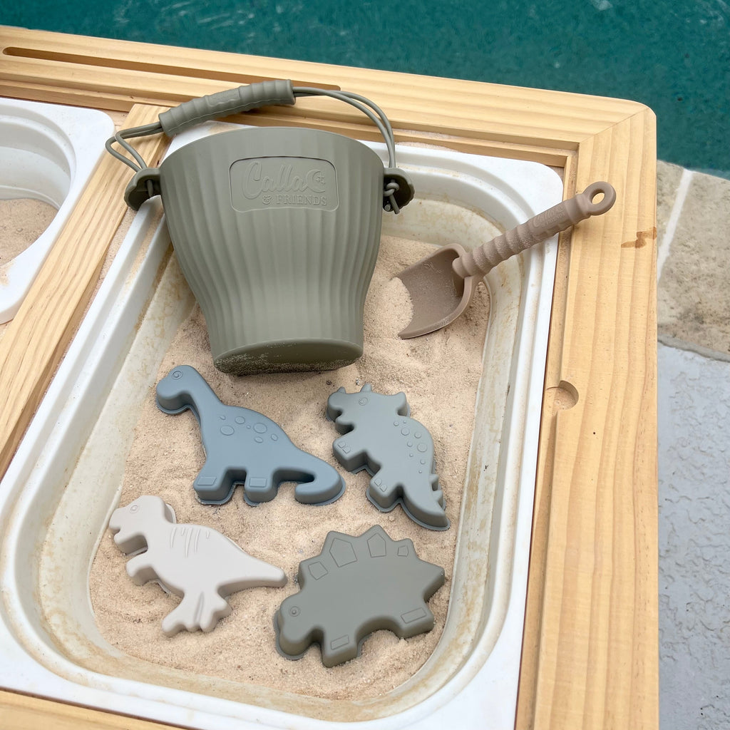 Calla and Friends Dominic’s Dinos Silicone Beach Toy Set | Playroom Avenue