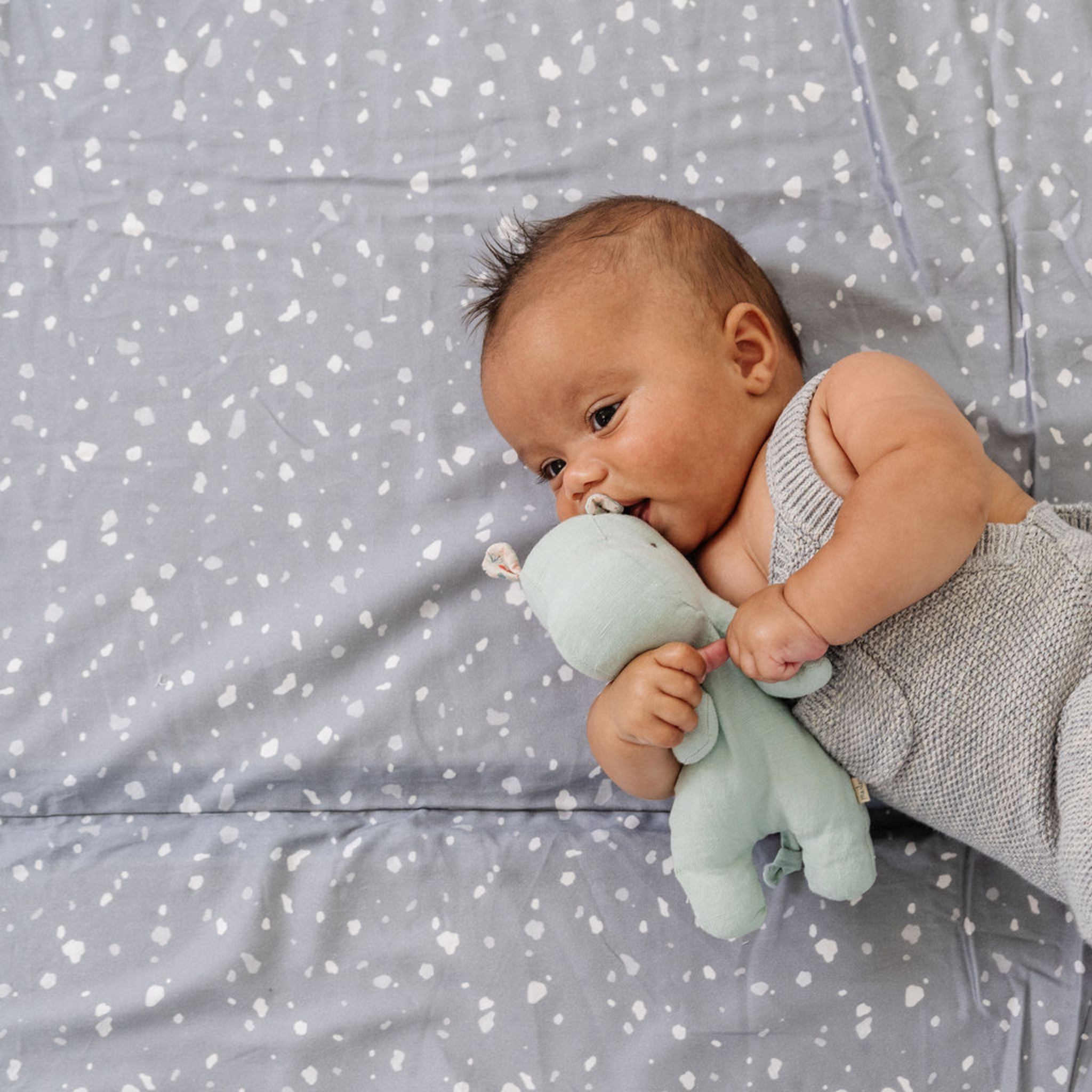 Toki Kids Terrazzo Slate Organic Cotton Mat | Playroom Avenue