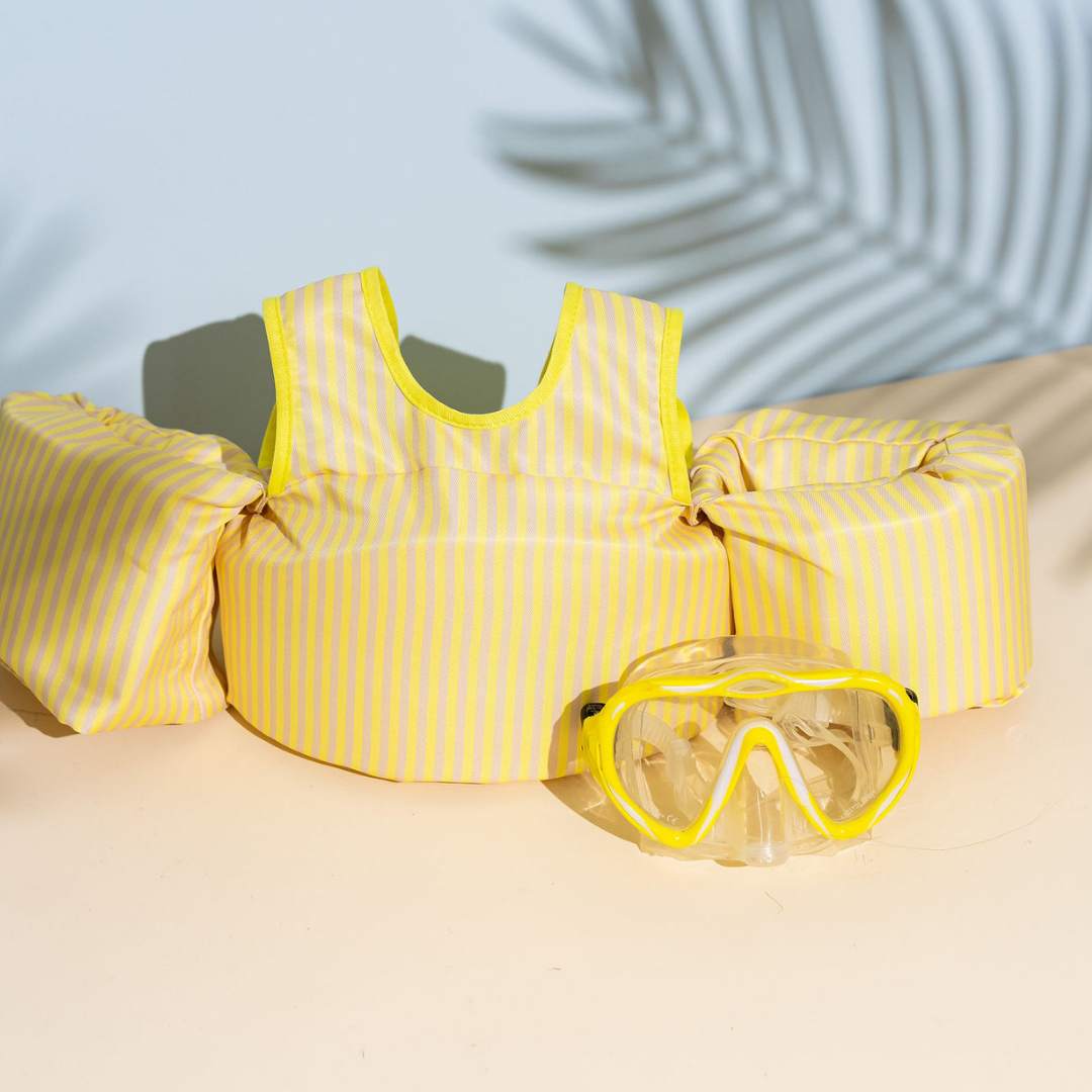 Dripfloats Yellow Stripe Kids Float