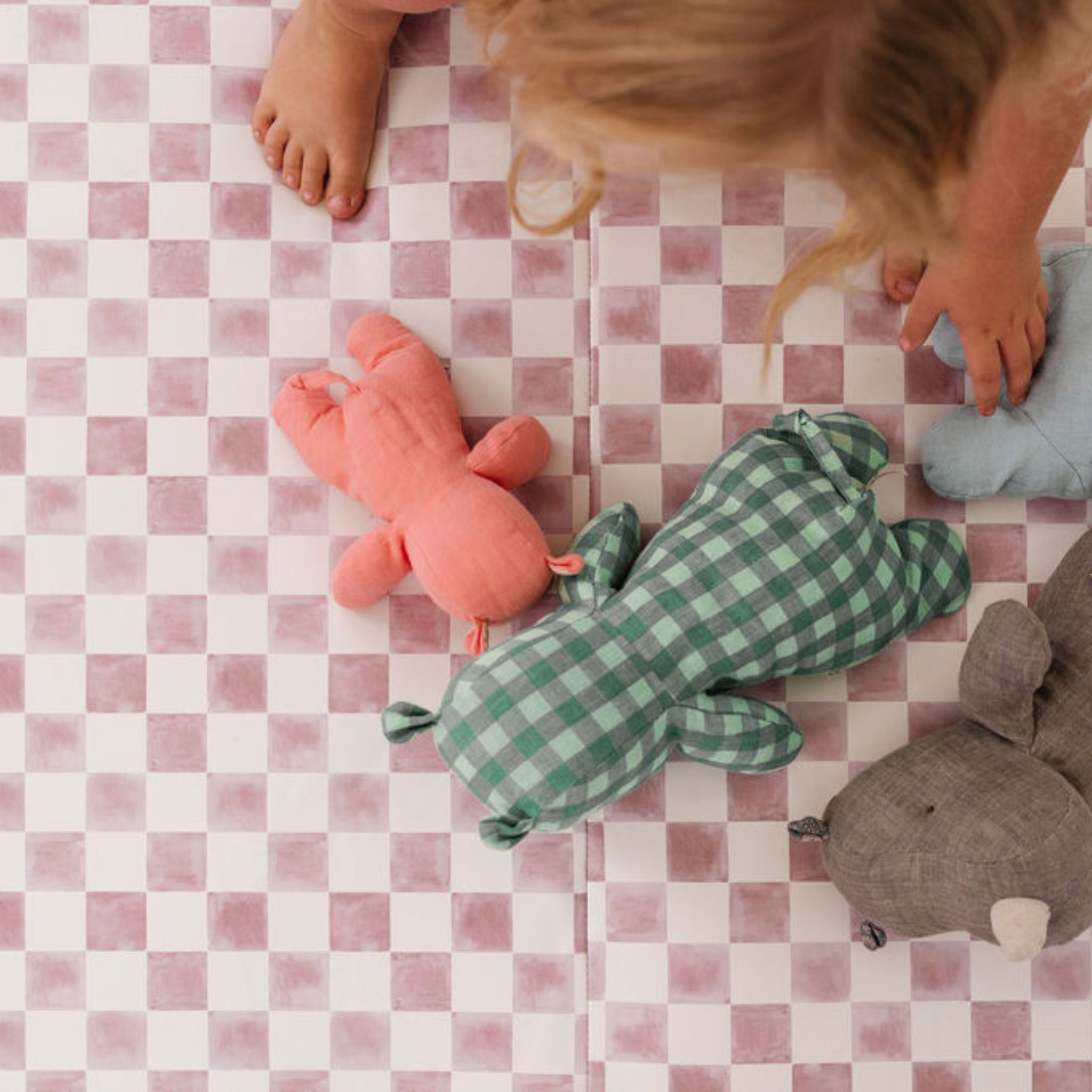 Toki Kids Checker Gumdrop Vegan Leather Mat - Playroom Avenue