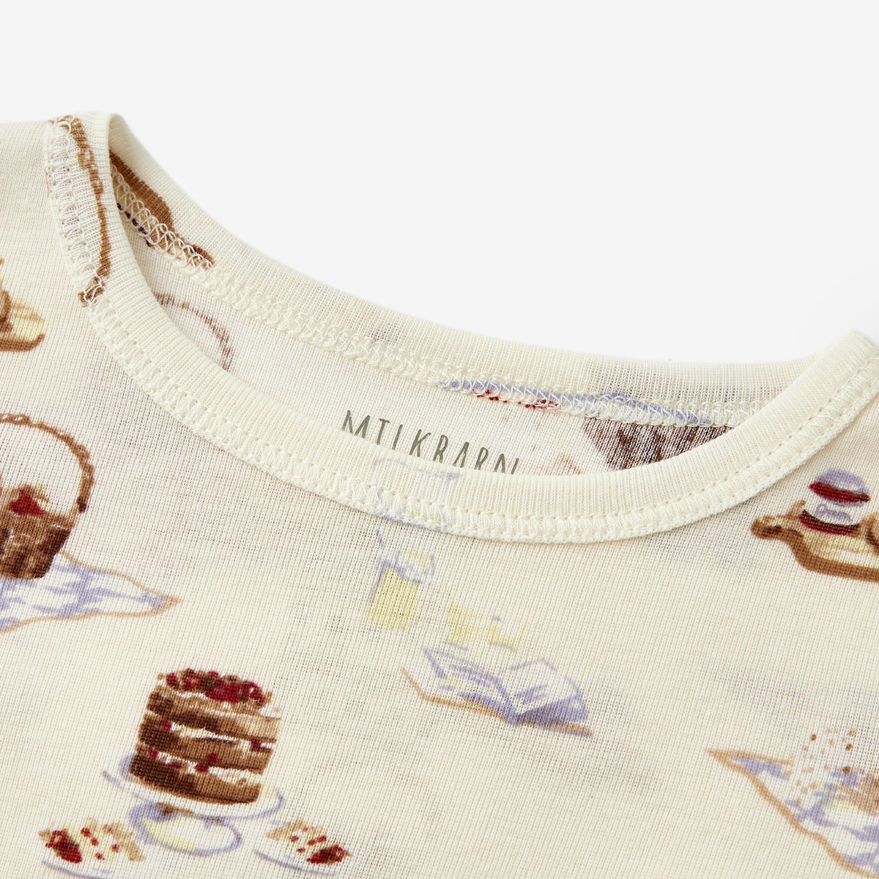 Milkbarn Picnic Organic Cotton Long Sleeve Two Piece Pajama Set | Playroom Avenue