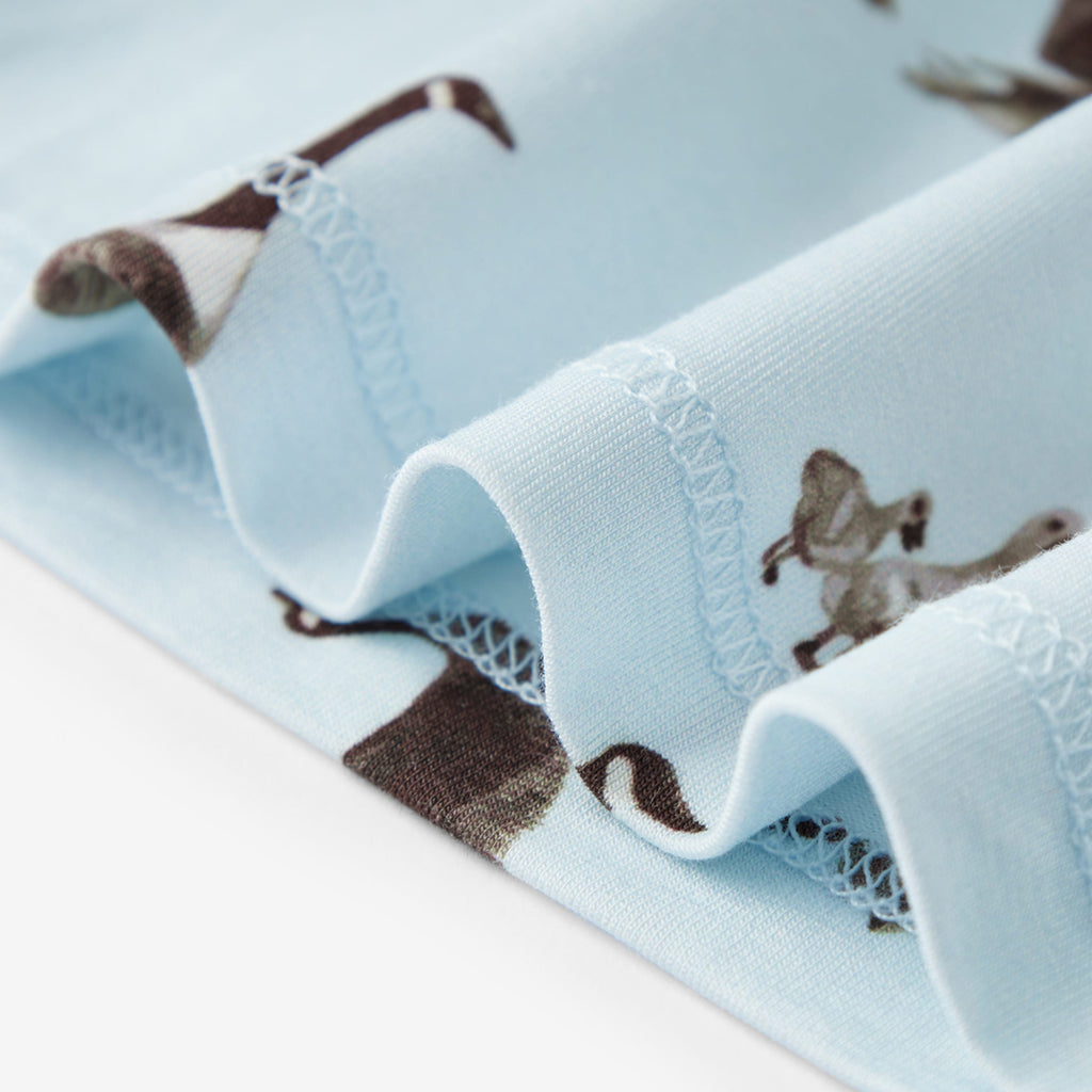 Milkbarn Goose Luxe Stretch Long Sleeve Two Piece Pajama Set | Playroom Avenue