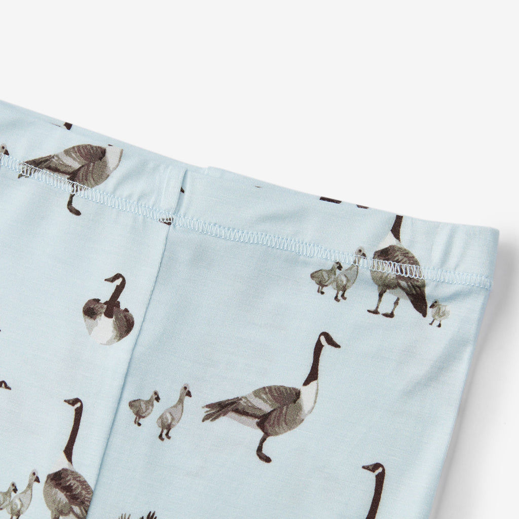 Milkbarn Goose Luxe Stretch Long Sleeve Two Piece Pajama Set | Playroom Avenue