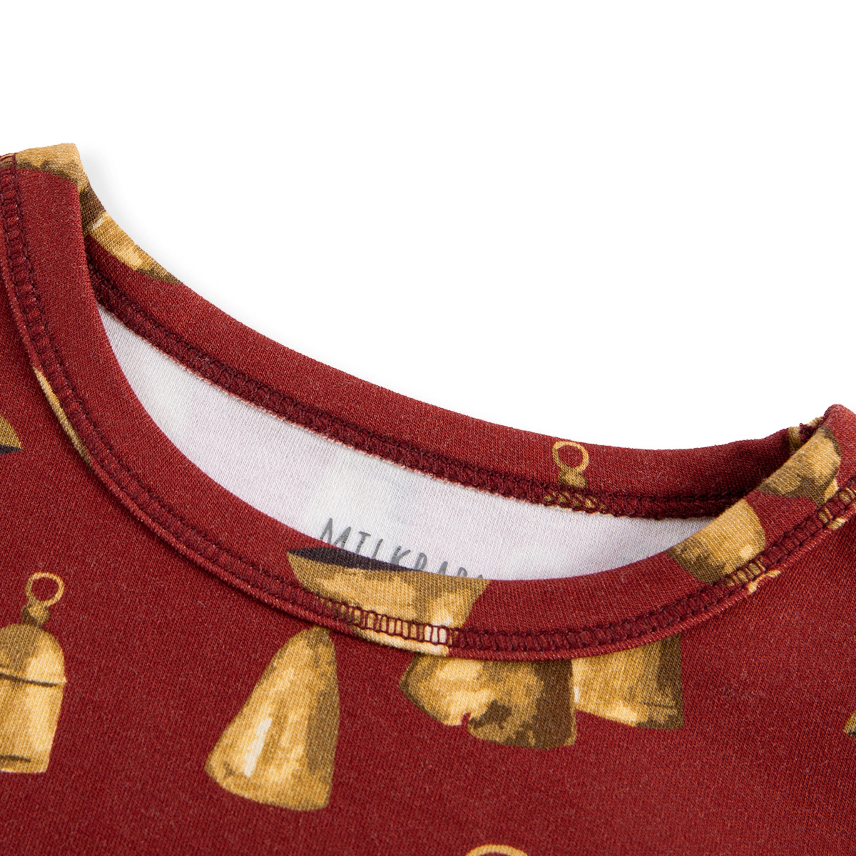 Milkbarn Vintage Bell Brushed Long Sleeve Two Piece Pajama Set | Playroom Avenue