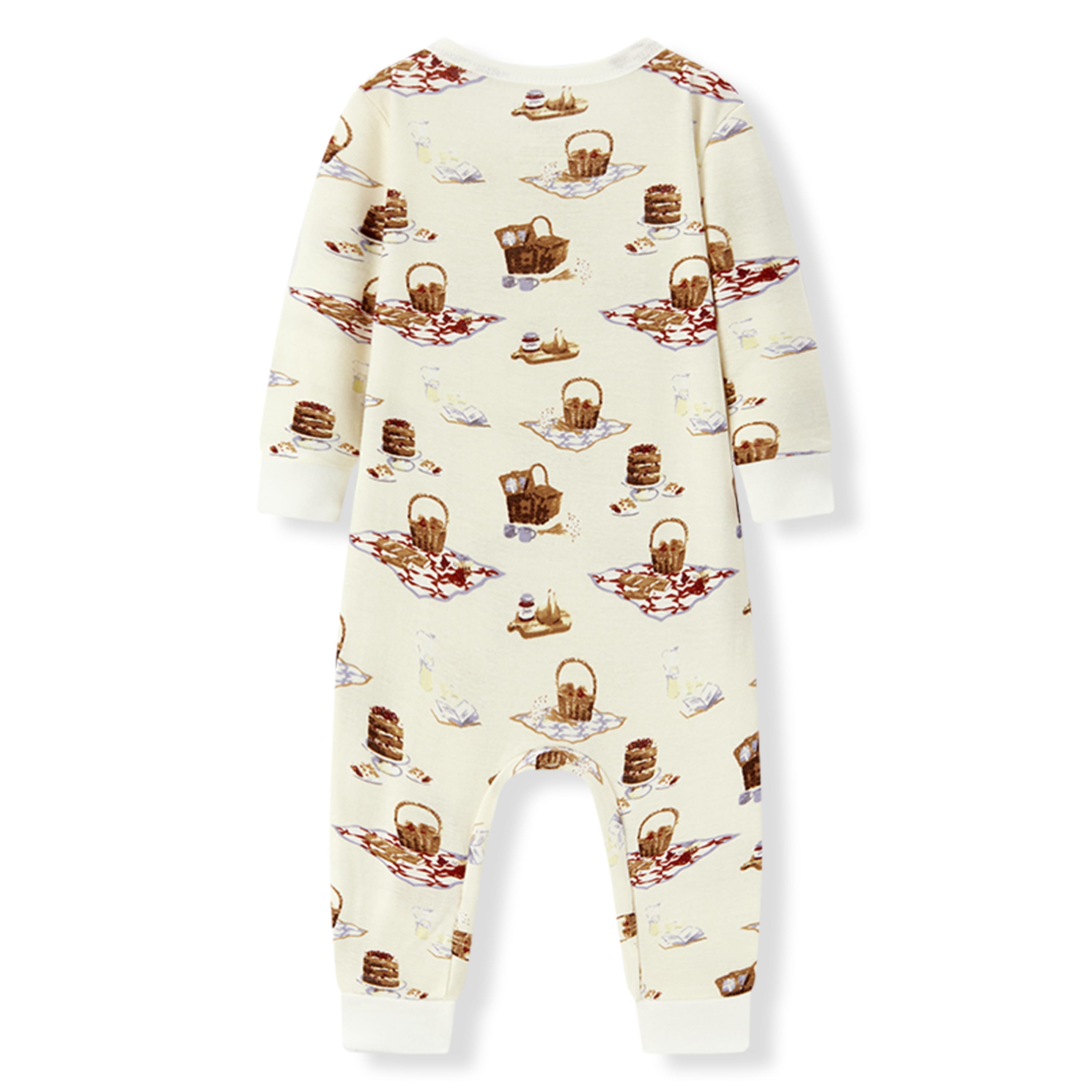 Milkbarn Picnic Organic Cotton Zipper Pajama | Playroom Avenue