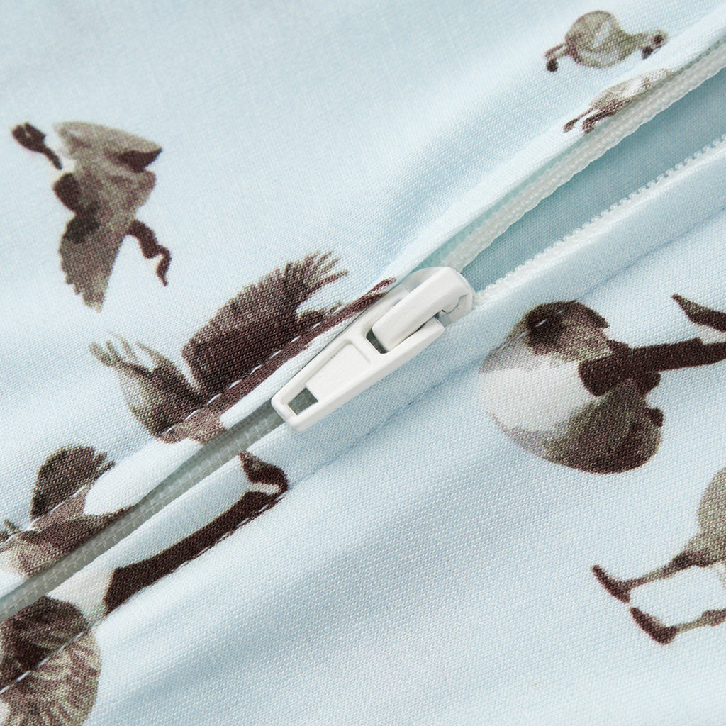 Milkbarn Goose Luxe Stretch Zipper Pajama | Playroom Avenue