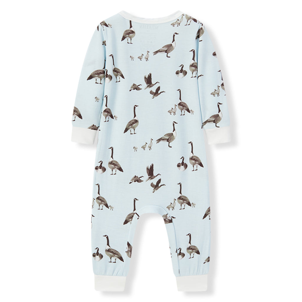 Milkbarn Goose Luxe Stretch Zipper Pajama | Playroom Avenue