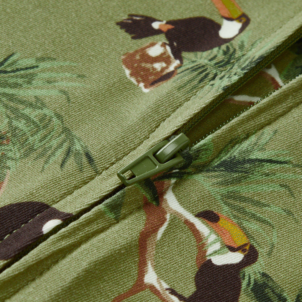 Milkbarn Toucan Cotton Stretch Zipper Pajama | Playroom Avenue