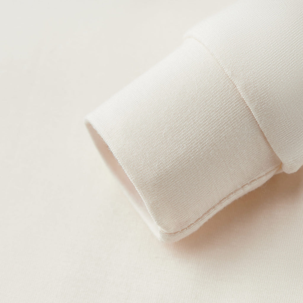 Milkbarn Salt Luxe Solid Zipper Pajama | Playroom Avenue