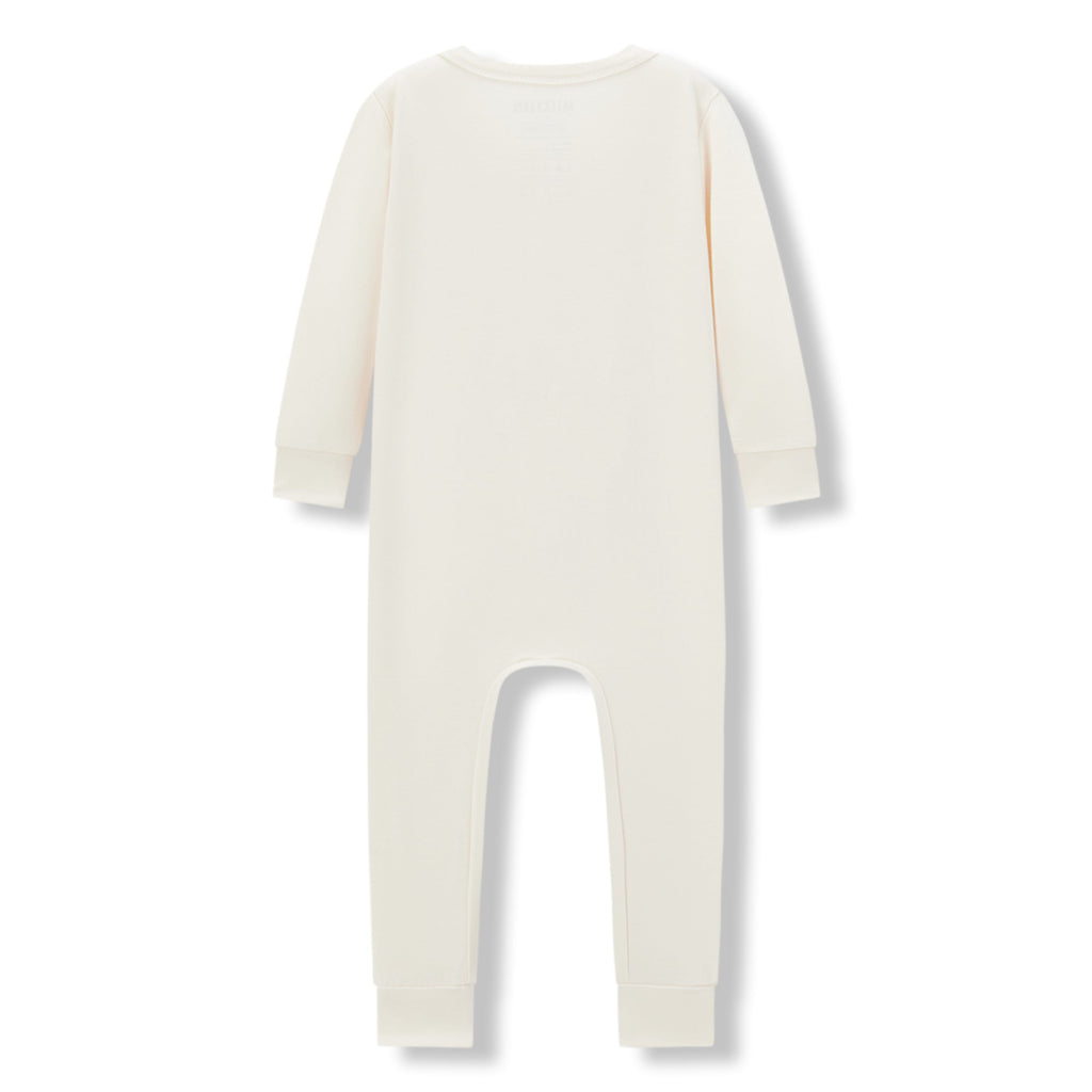 Milkbarn Salt Luxe Solid Zipper Pajama | Playroom Avenue