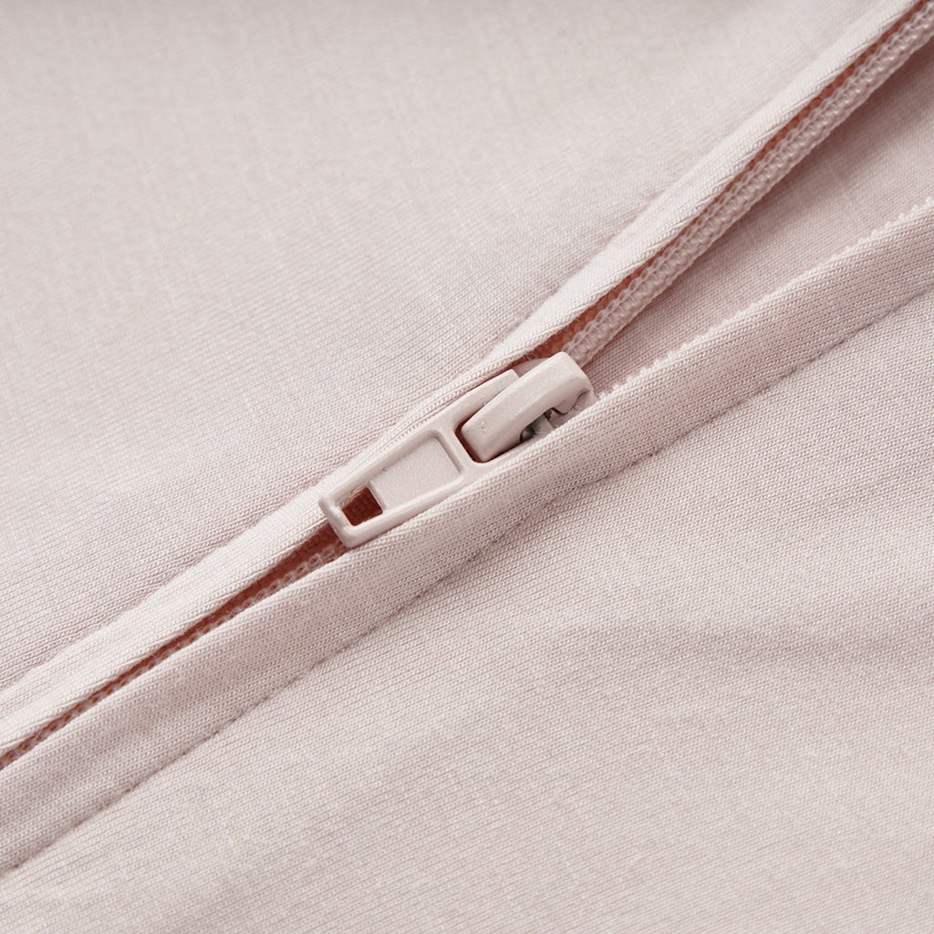 Milkbarn Sepia Rose Luxe Solid Zipper Pajama | Playroom Avenue