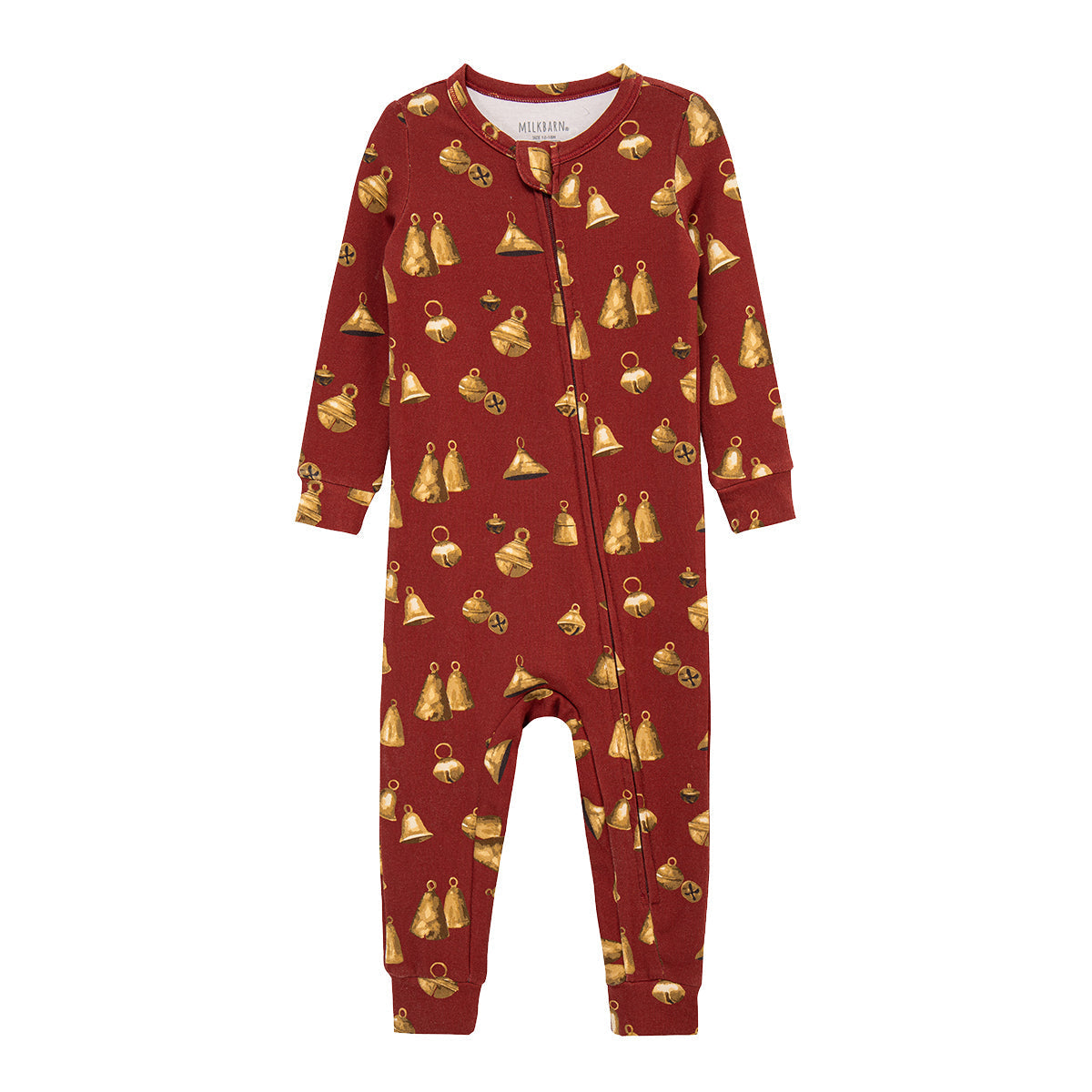 Milkbarn Vintage Bell Brushed Zipper Pajama | Playroom Avenue