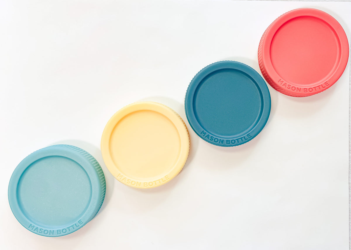 Mason Bottle Plastic Storage Lids | Playroom Avenue