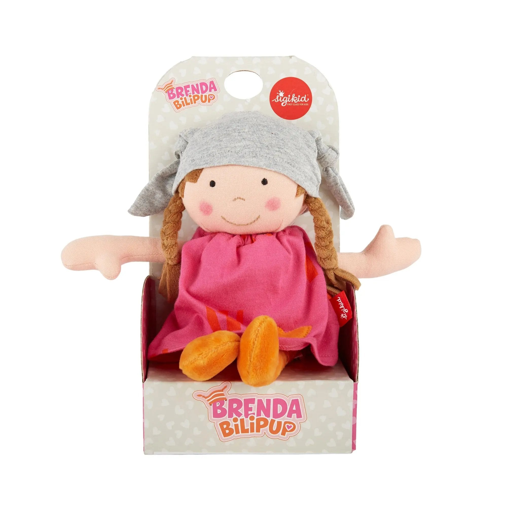 Sigikid Plush Doll with Pink Outfit | Playroom Avenue