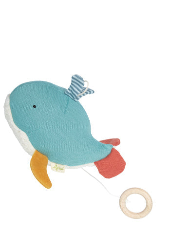 Sigikid Organic Whale Musical Toy | Playroom Avenue