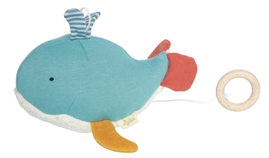 Sigikid Organic Whale Musical Toy | Playroom Avenue