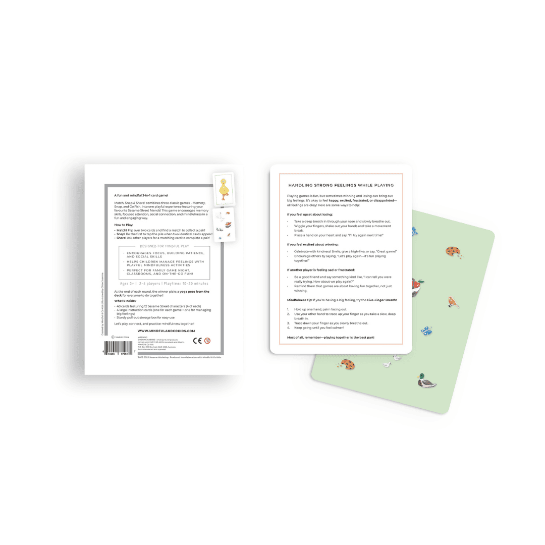 Mindful And Co Sesame Street 3-in-1 Card Game | Playroom Avenue