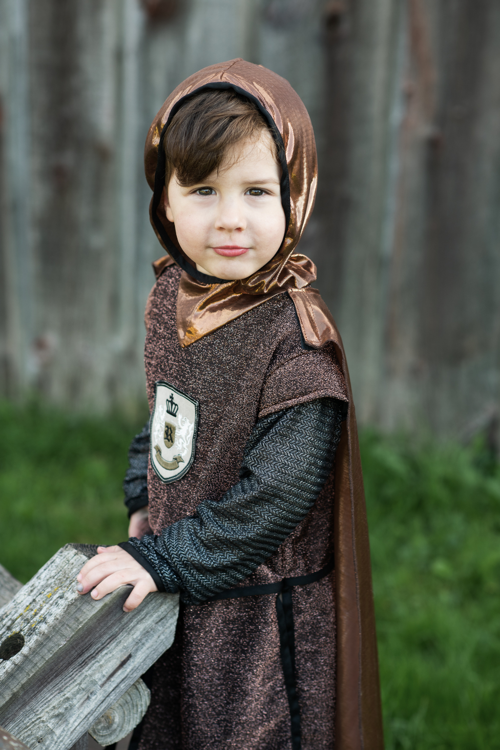 Great Pretenders Brilliant Copper Knight Tunic with Cape | Playroom Avenue