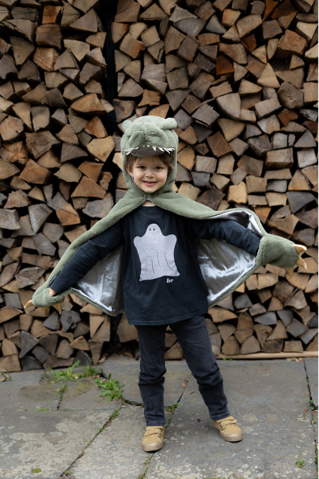 Great Pretenders Green T-Rex Cuddle Cape