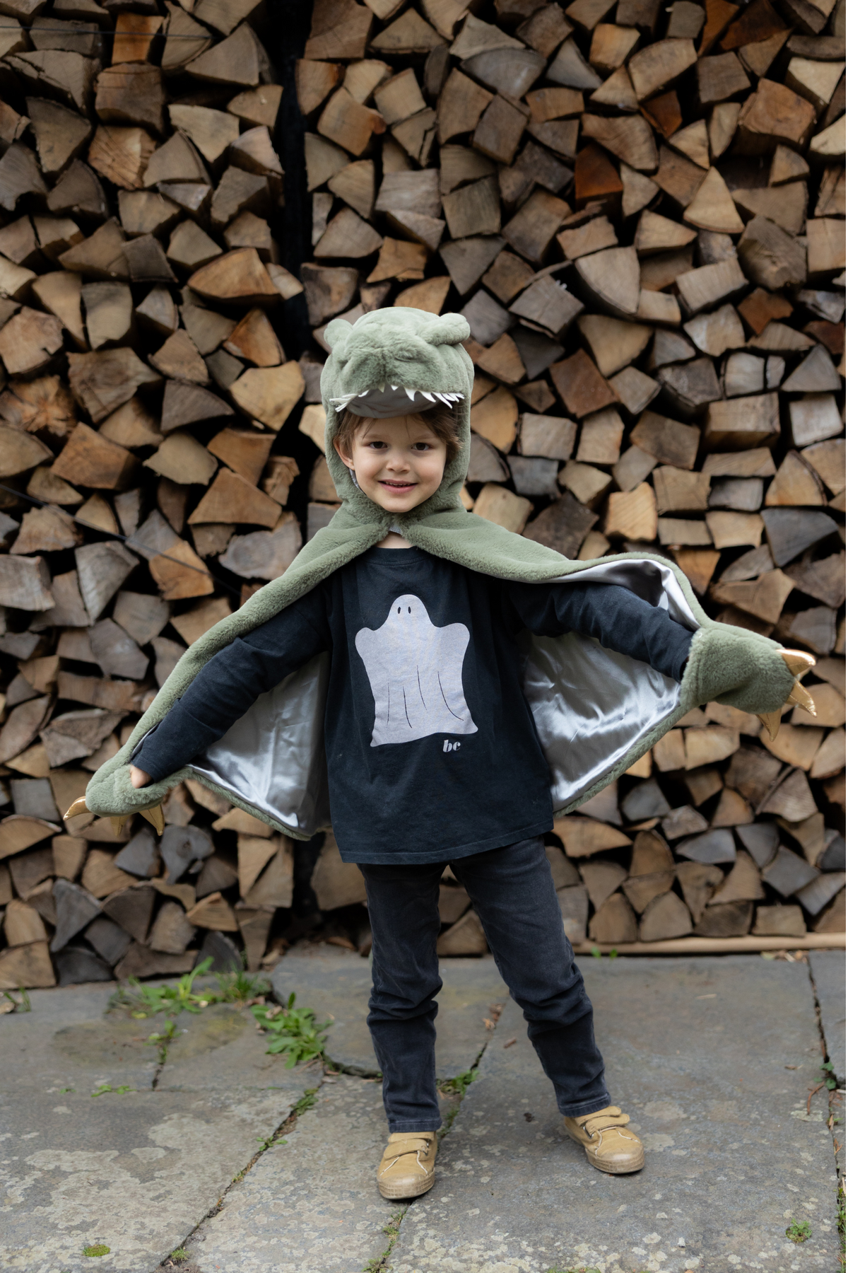 Great Pretenders Green T-Rex Cuddle Cape