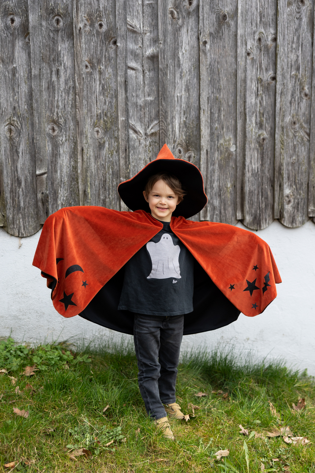 Great Pretenders Autumn Embers Wizard Cape and Hat | Playroom Avenue