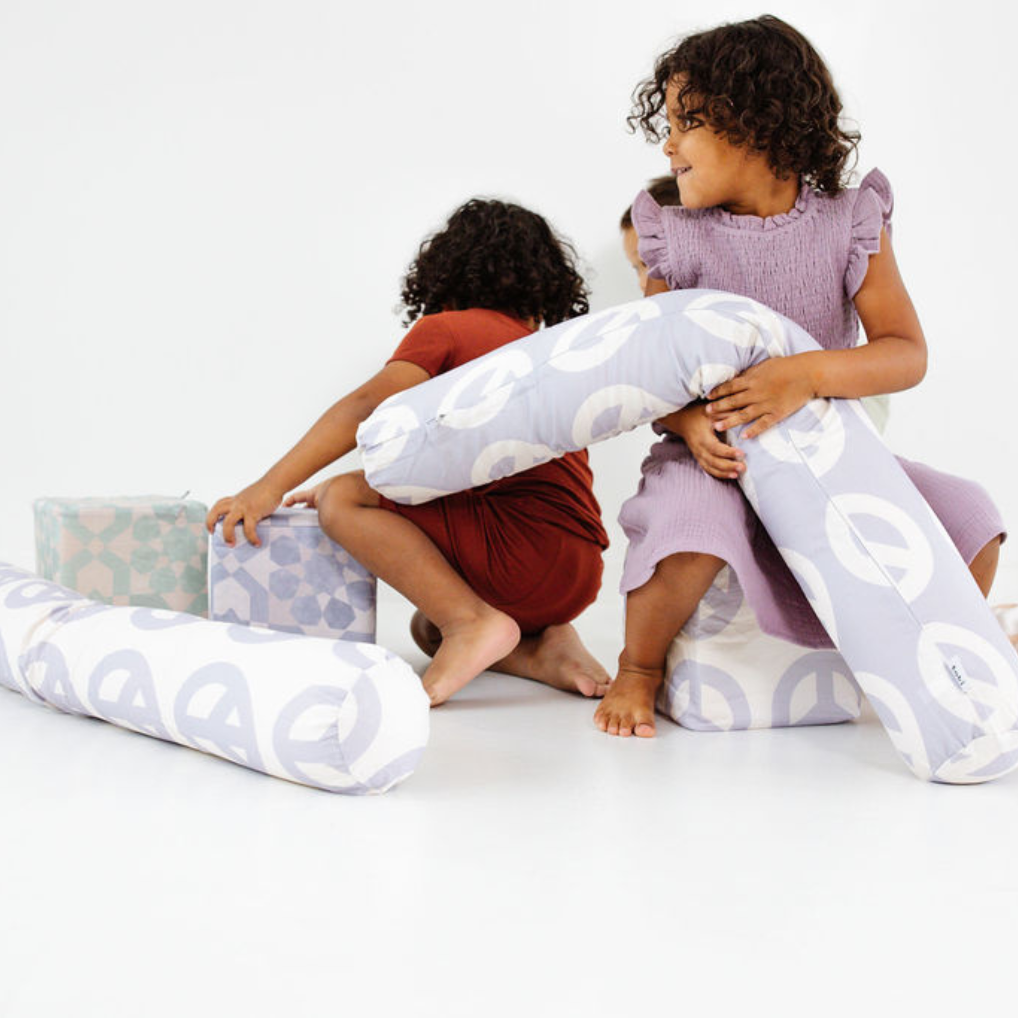 Toki Kids Lavender Peace Sign Support Pillow | Playroom Avenue