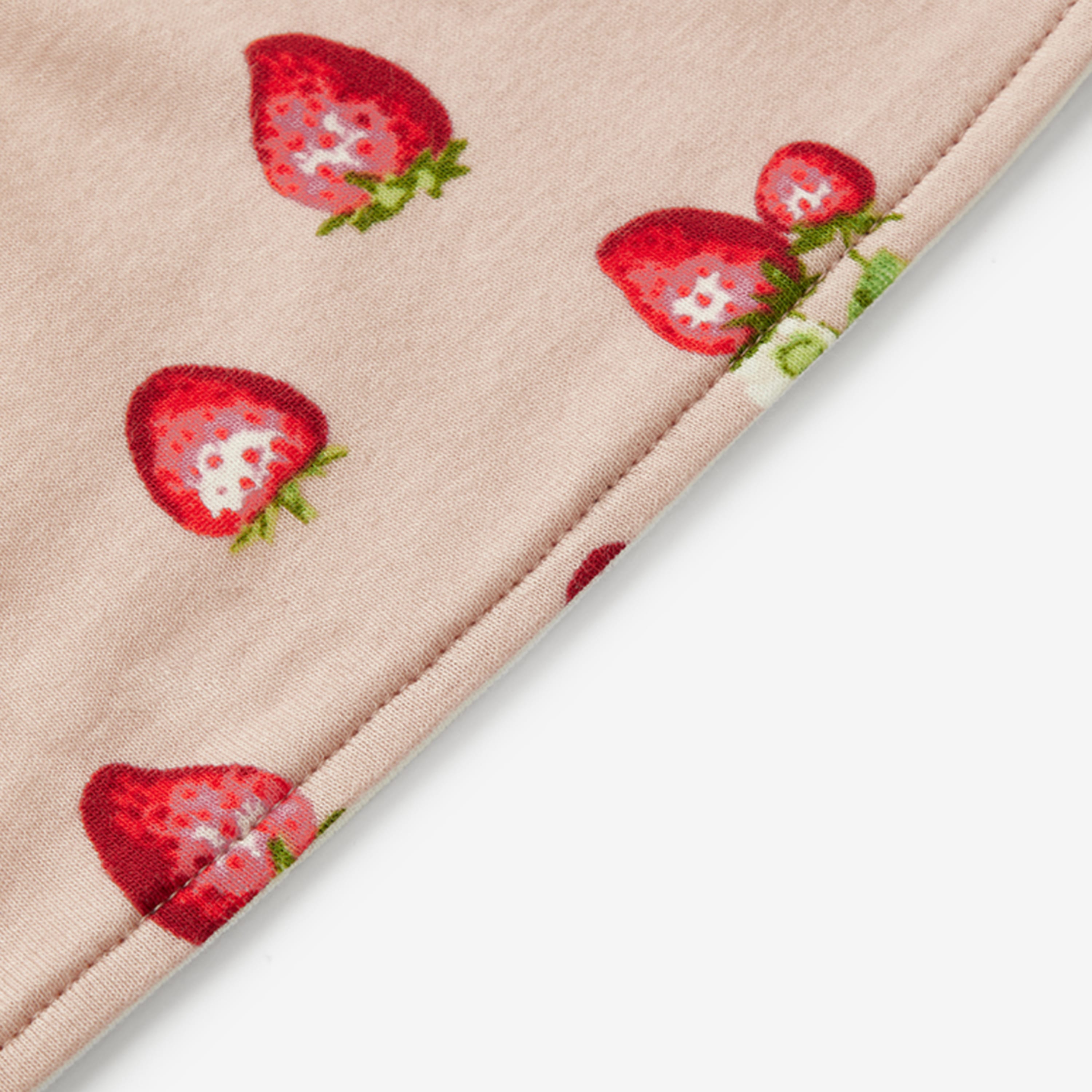 Milkbarn Strawberry Organic Cotton Kerchief Bib | Playroom Avenue