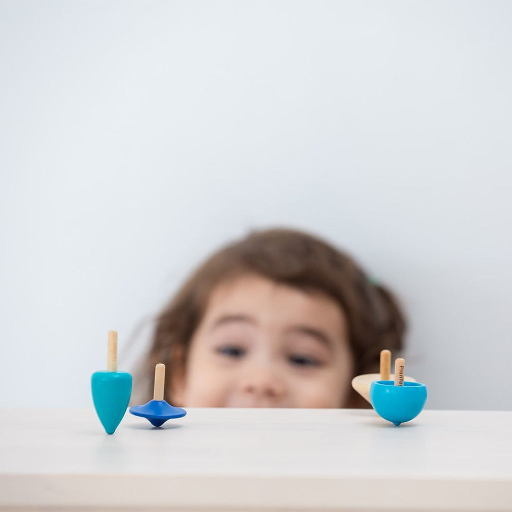 PlanToys Mini Spinning Tops | Playroom Avenue