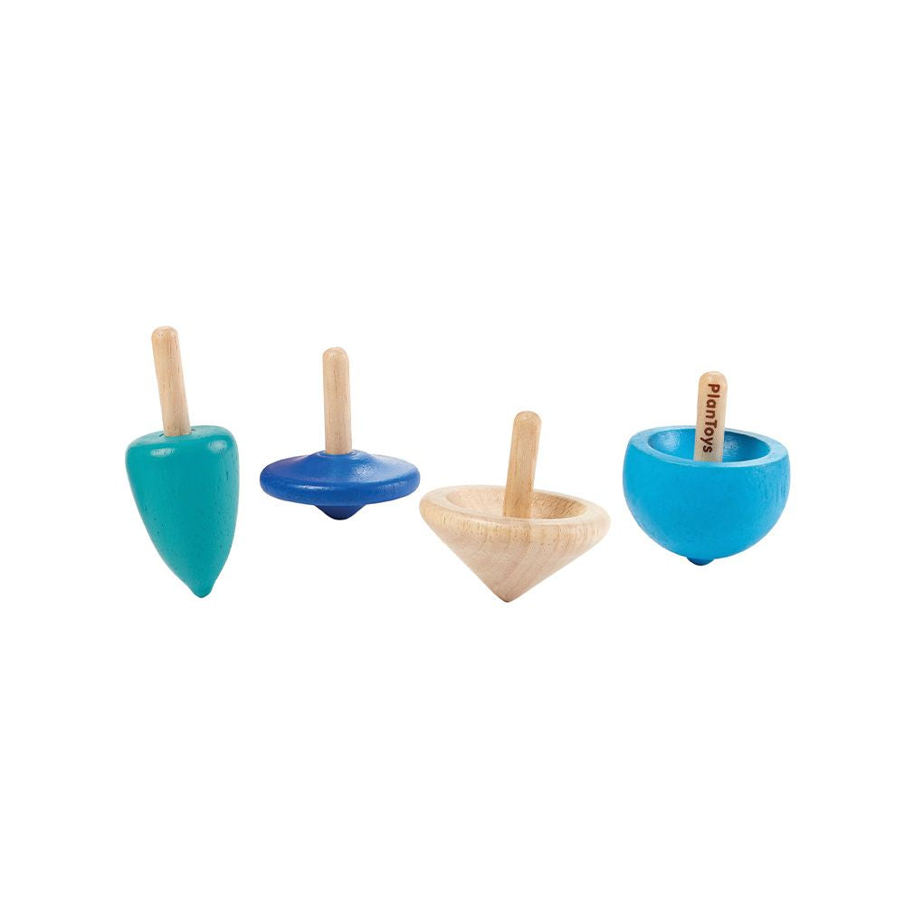 PlanToys Mini Spinning Tops | Playroom Avenue
