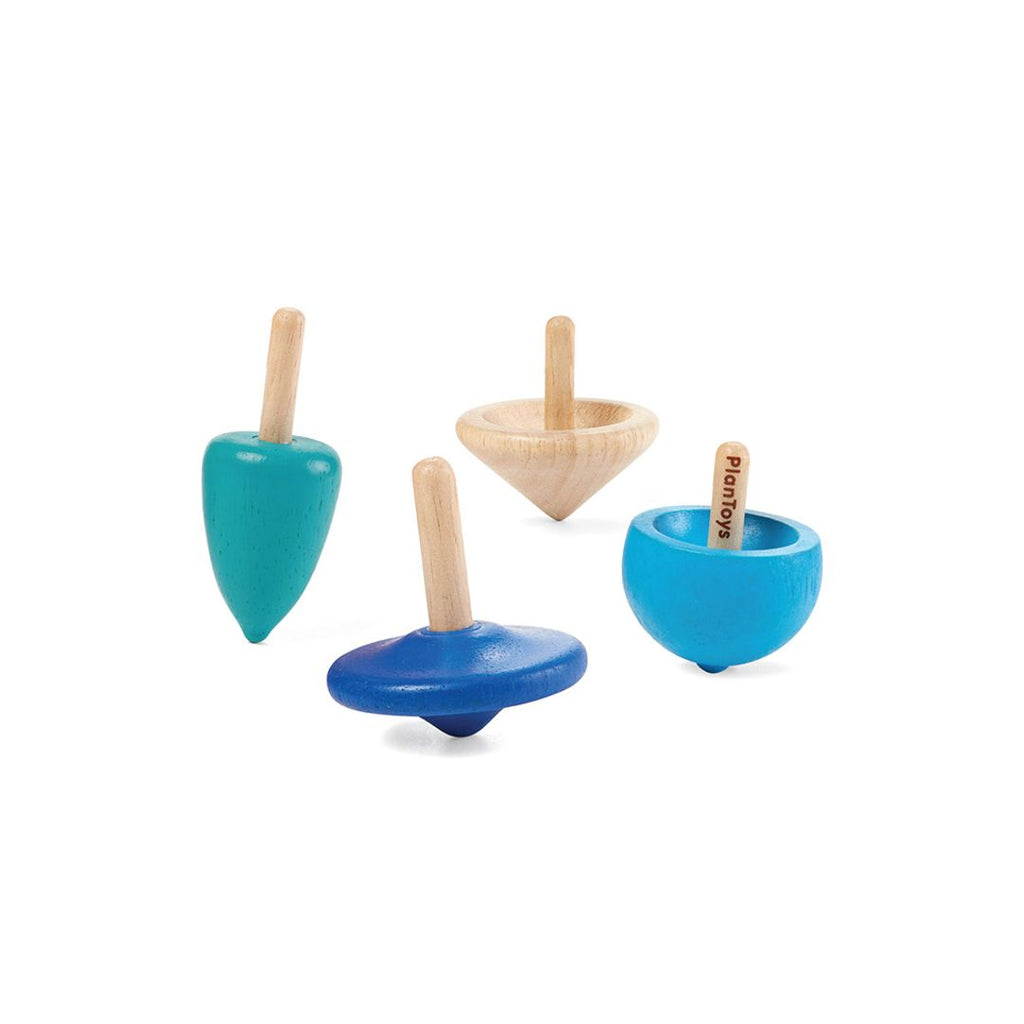PlanToys Mini Spinning Tops | Playroom Avenue