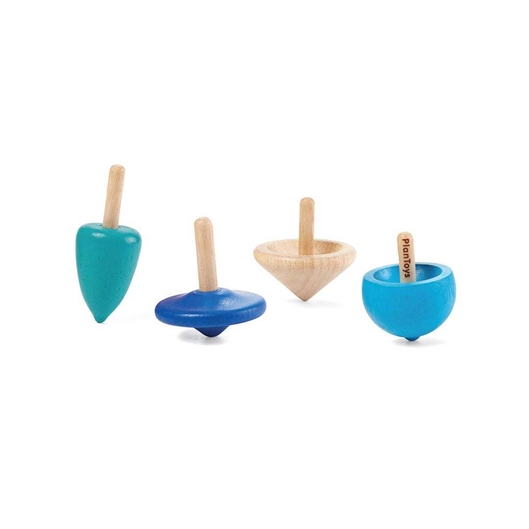 PlanToys Mini Spinning Tops | Playroom Avenue