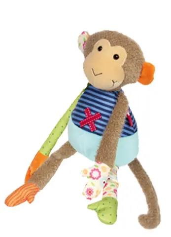 Sigikid Patchwork Monkey Plush Toy | Playroom Avenue