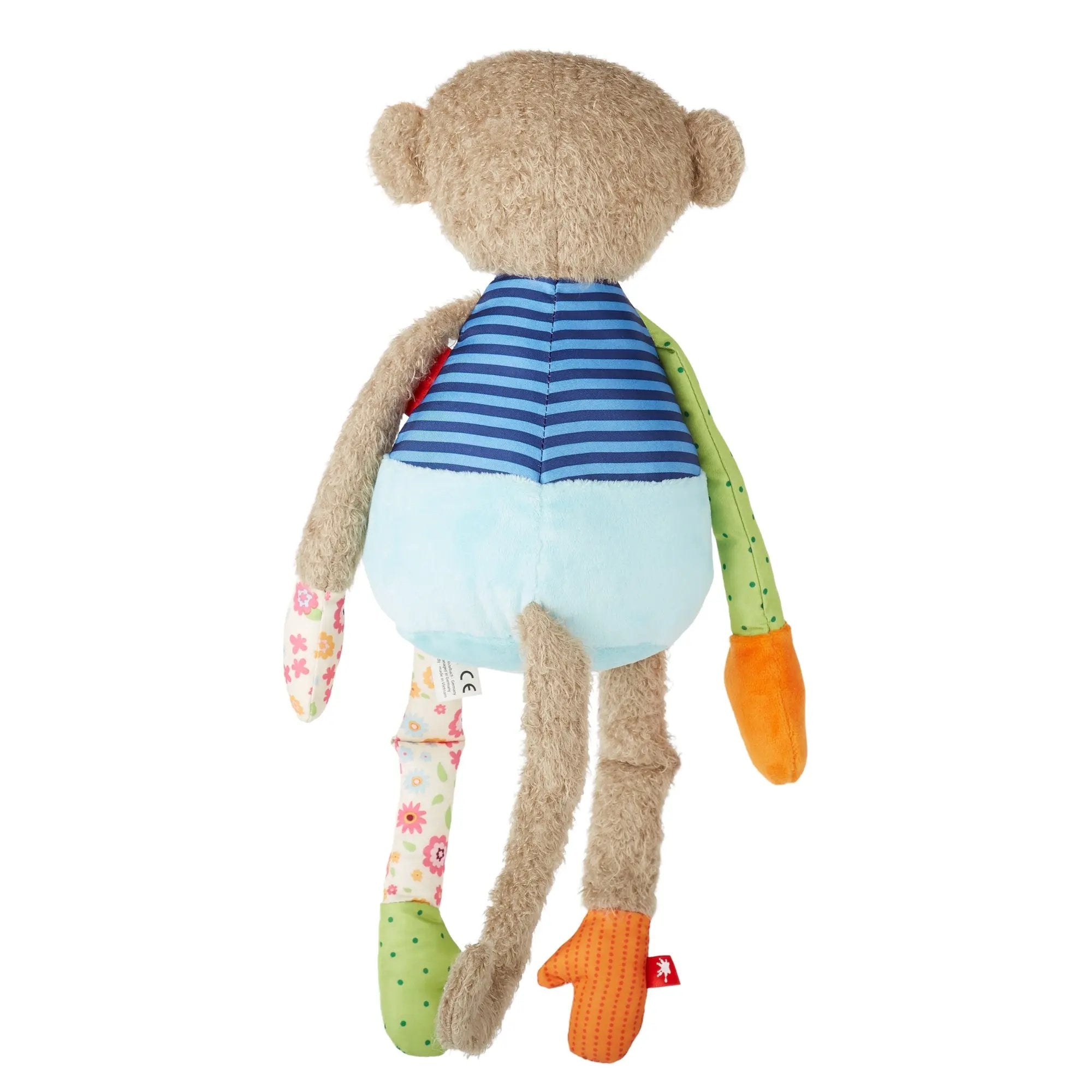 Sigikid Patchwork Monkey Plush Toy | Playroom Avenue