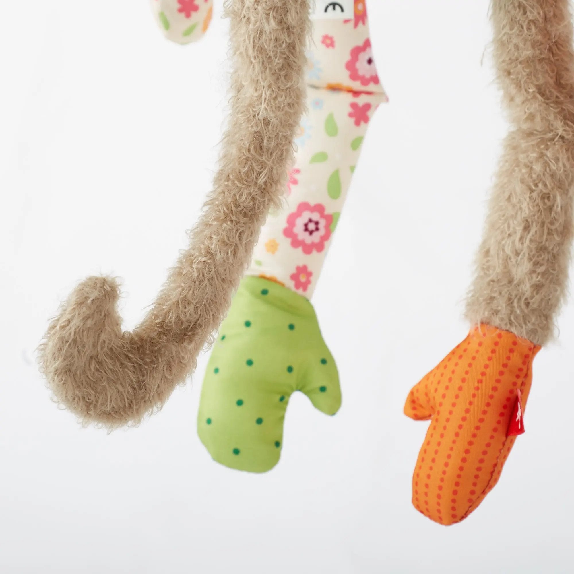Sigikid Patchwork Monkey Plush Toy | Playroom Avenue