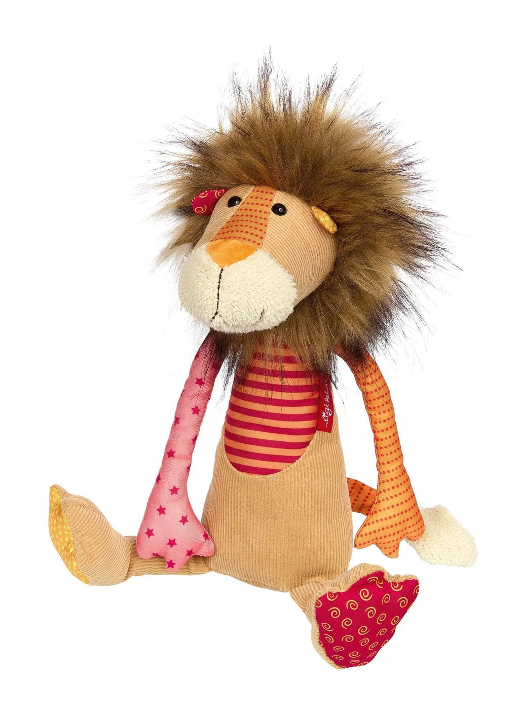 Sigikid Patchwork Lion Plush Toy | Playroom Avenue