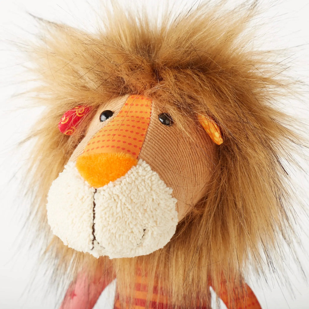 Sigikid Patchwork Lion Plush Toy | Playroom Avenue