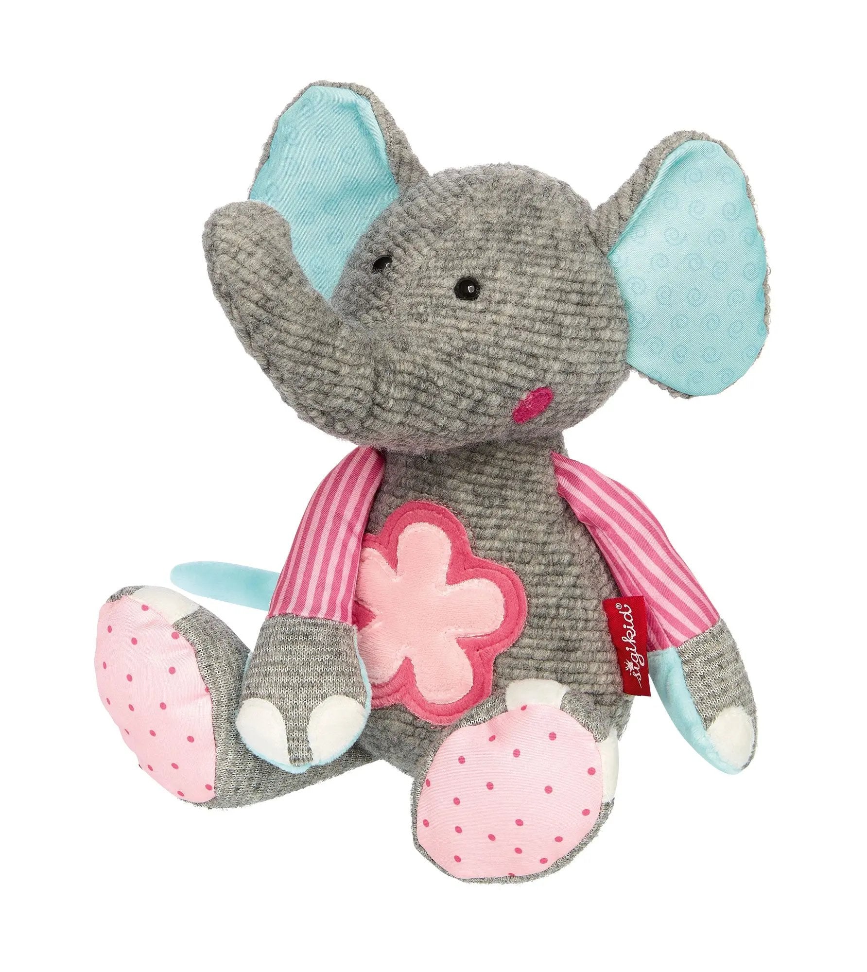 Sigikid Patchwork Flower Elephant Plush Toy | Playroom Avenue