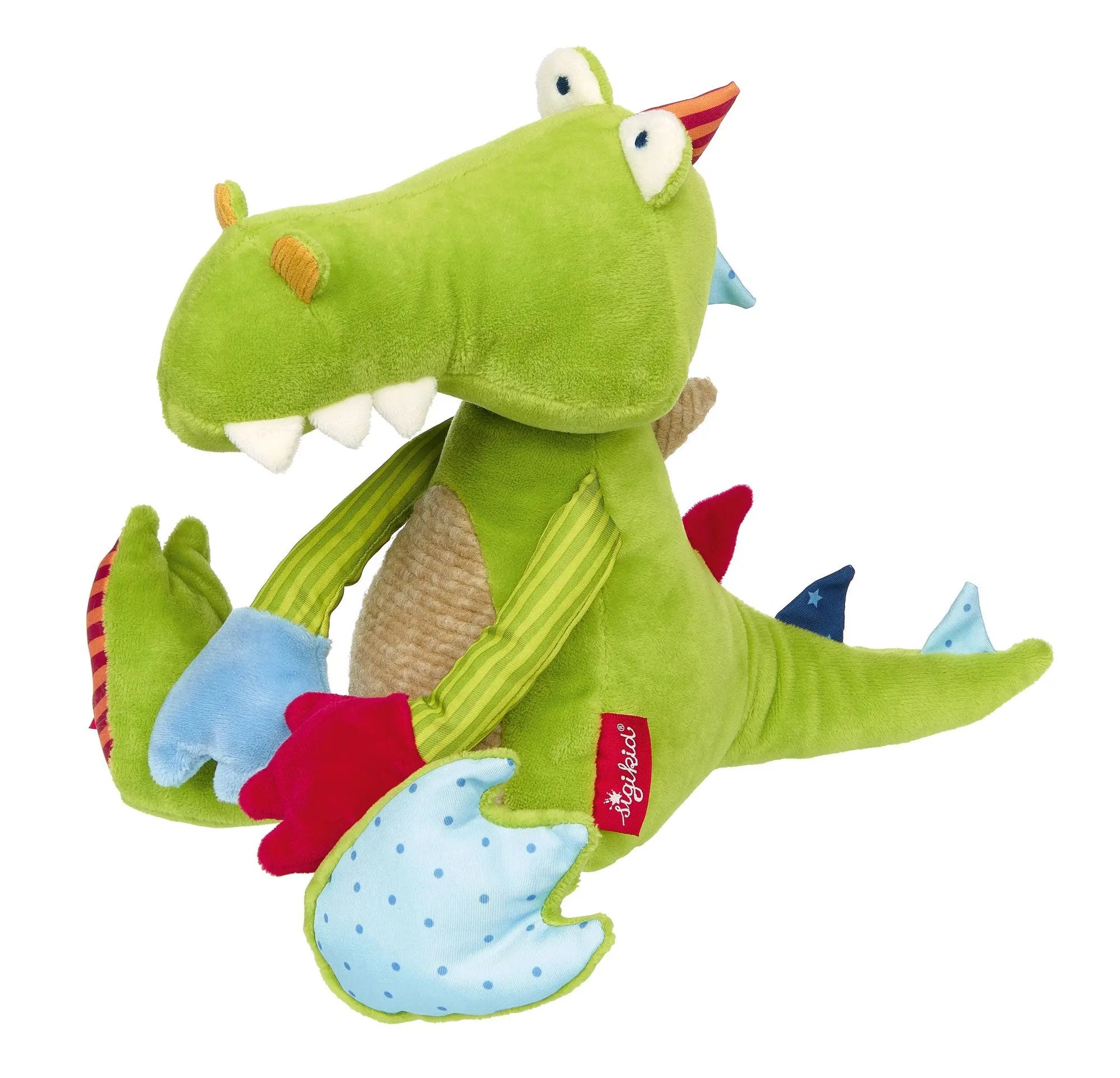 Sigikid Patchwork Dragon Plush Toy | Playroom Avenue