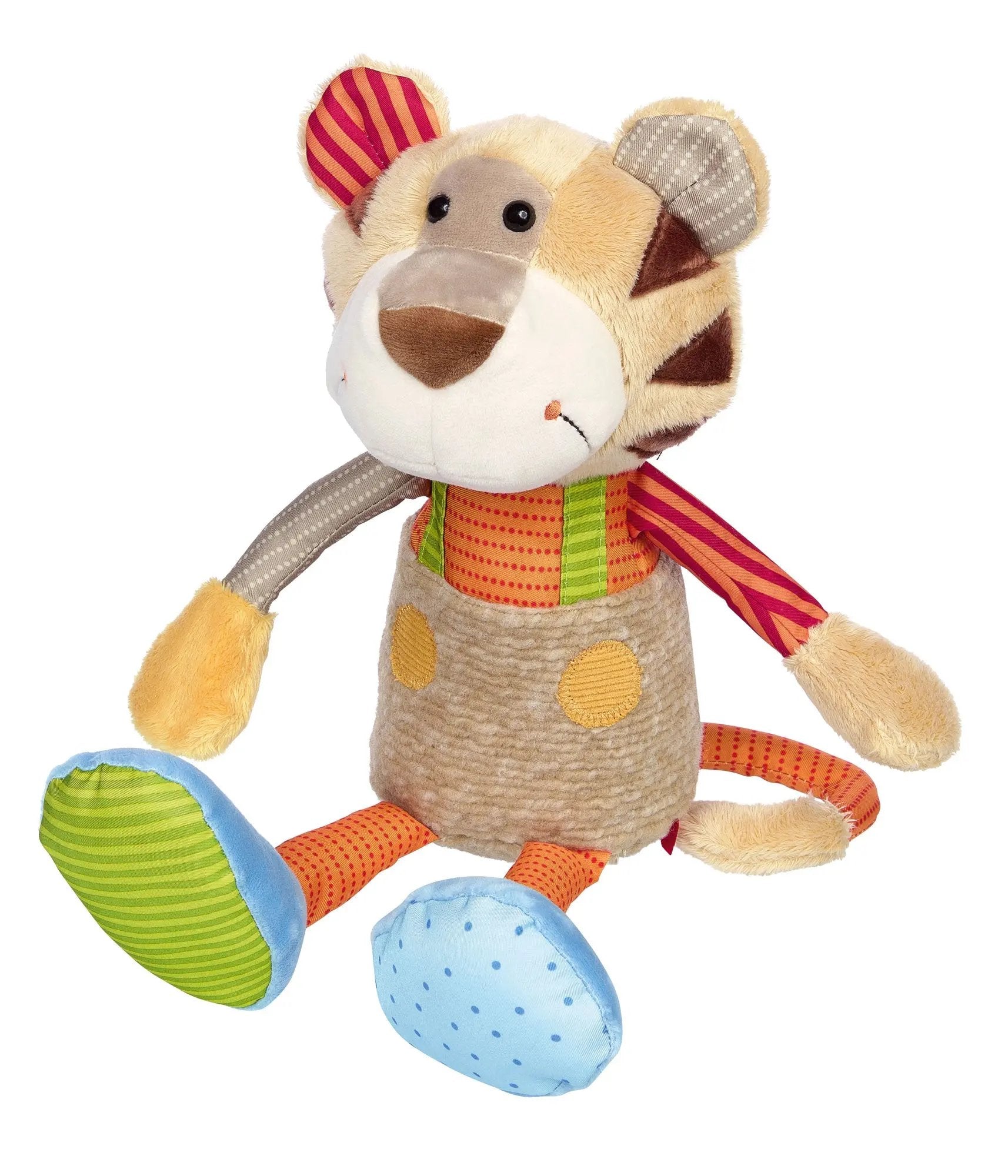 Sigikid Patchwork Tiger Plush Toy | Playroom Avenue