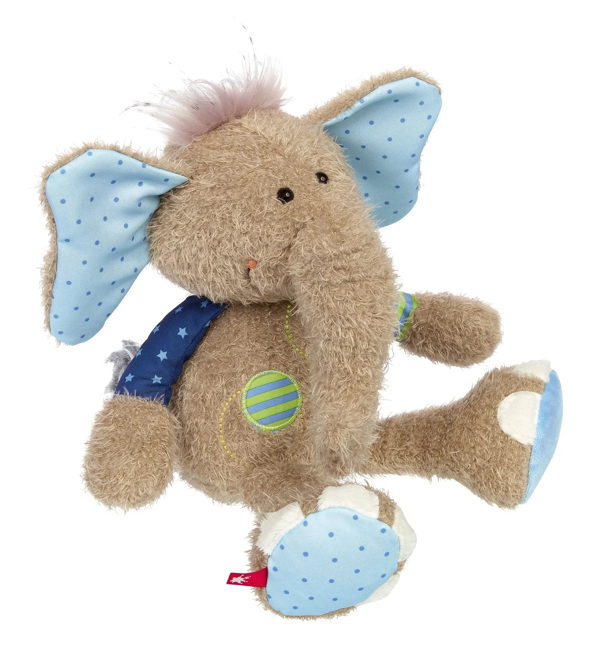 Sigikid Patchwork Elephant Plush Toy | Playroom Avenue