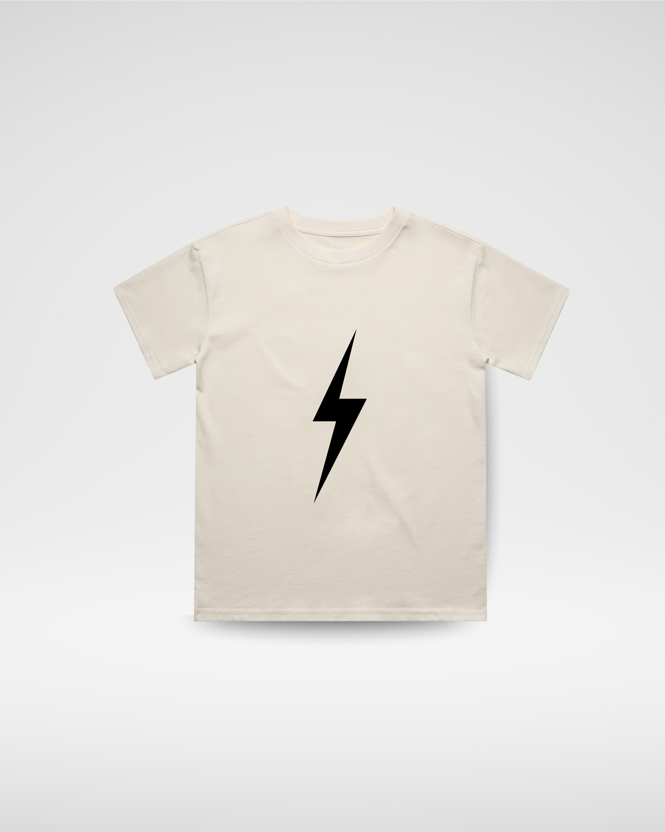 LITTLE RAD THINGS DARK NAVY BOLT TEE - CREAM