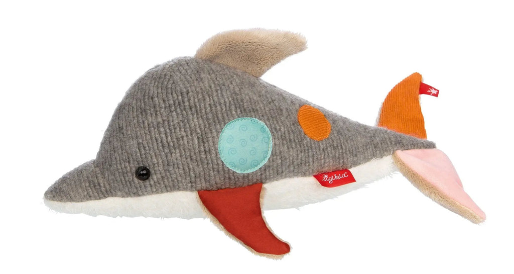 Sigikid Patchwork Dolphin Plush Toy | Playroom Avenue