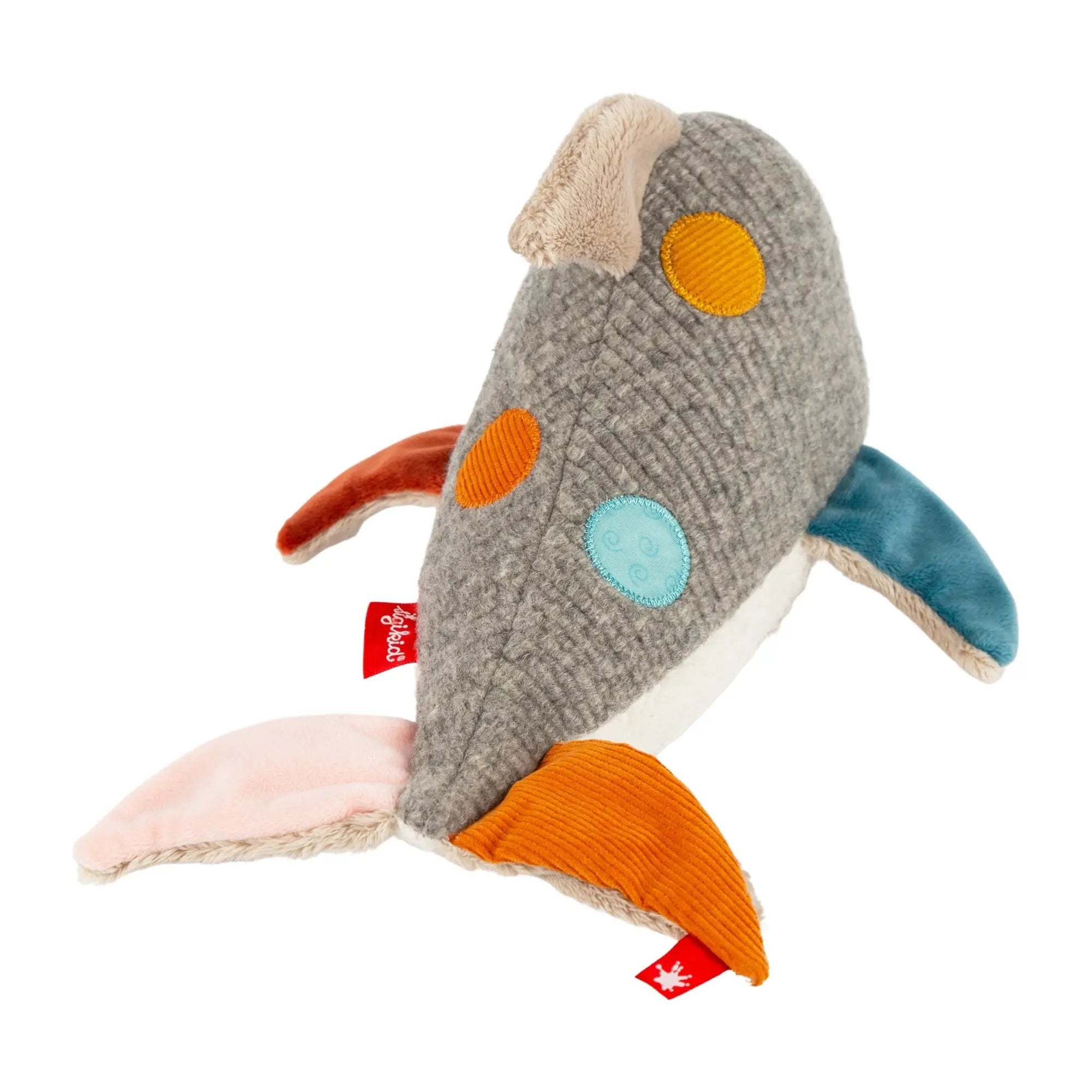 Sigikid Patchwork Dolphin Plush Toy | Playroom Avenue