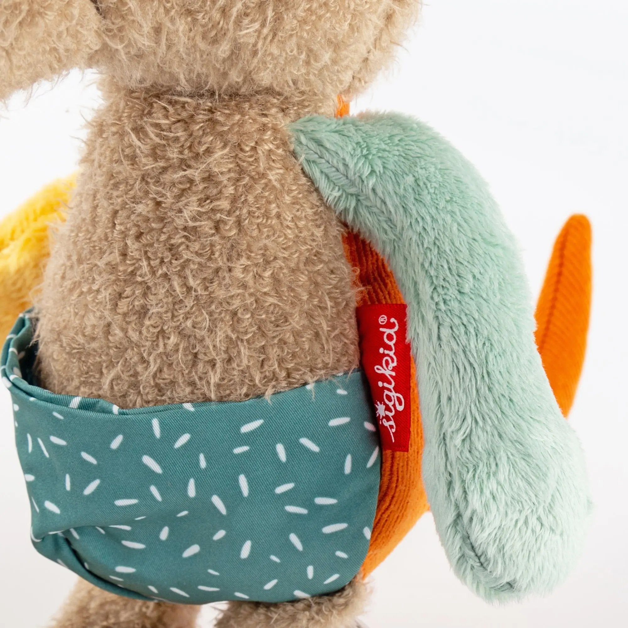 Sigikid Patchwork Kangaroo Plush Toy | Playroom Avenue