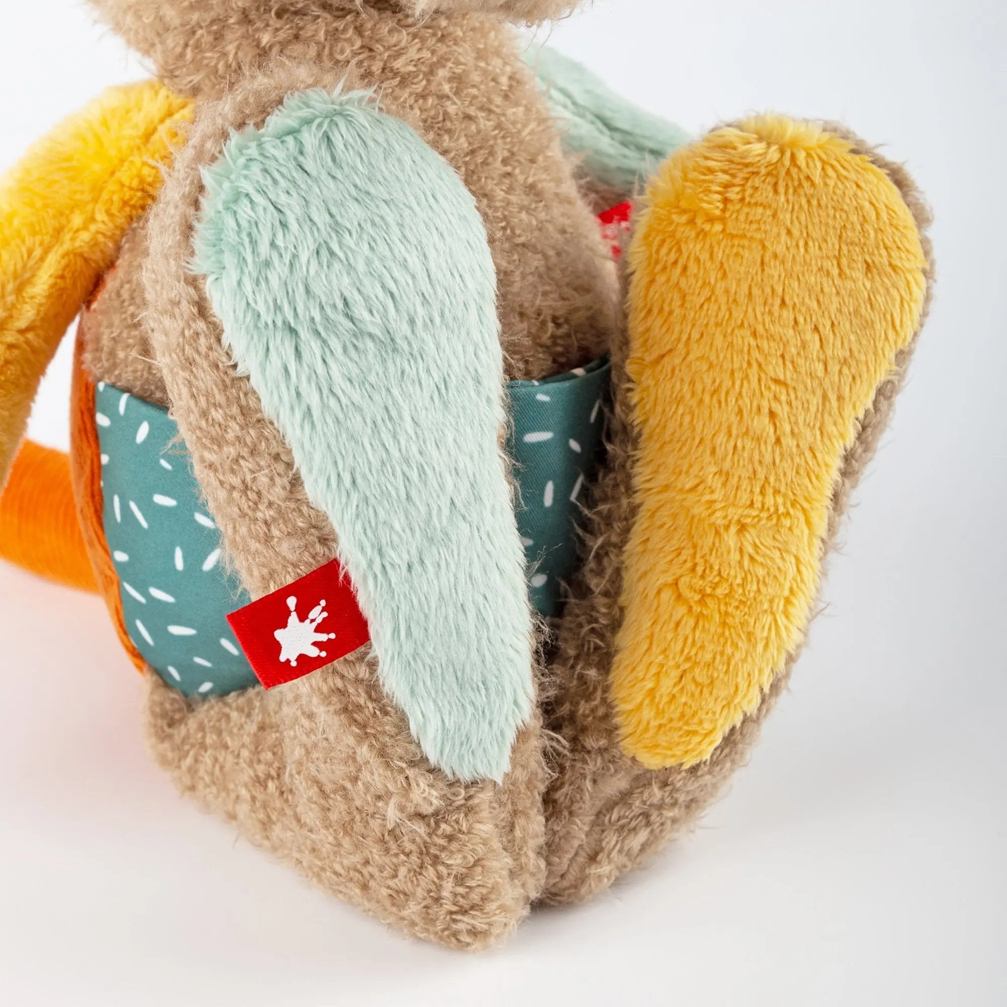 Sigikid Patchwork Kangaroo Plush Toy | Playroom Avenue
