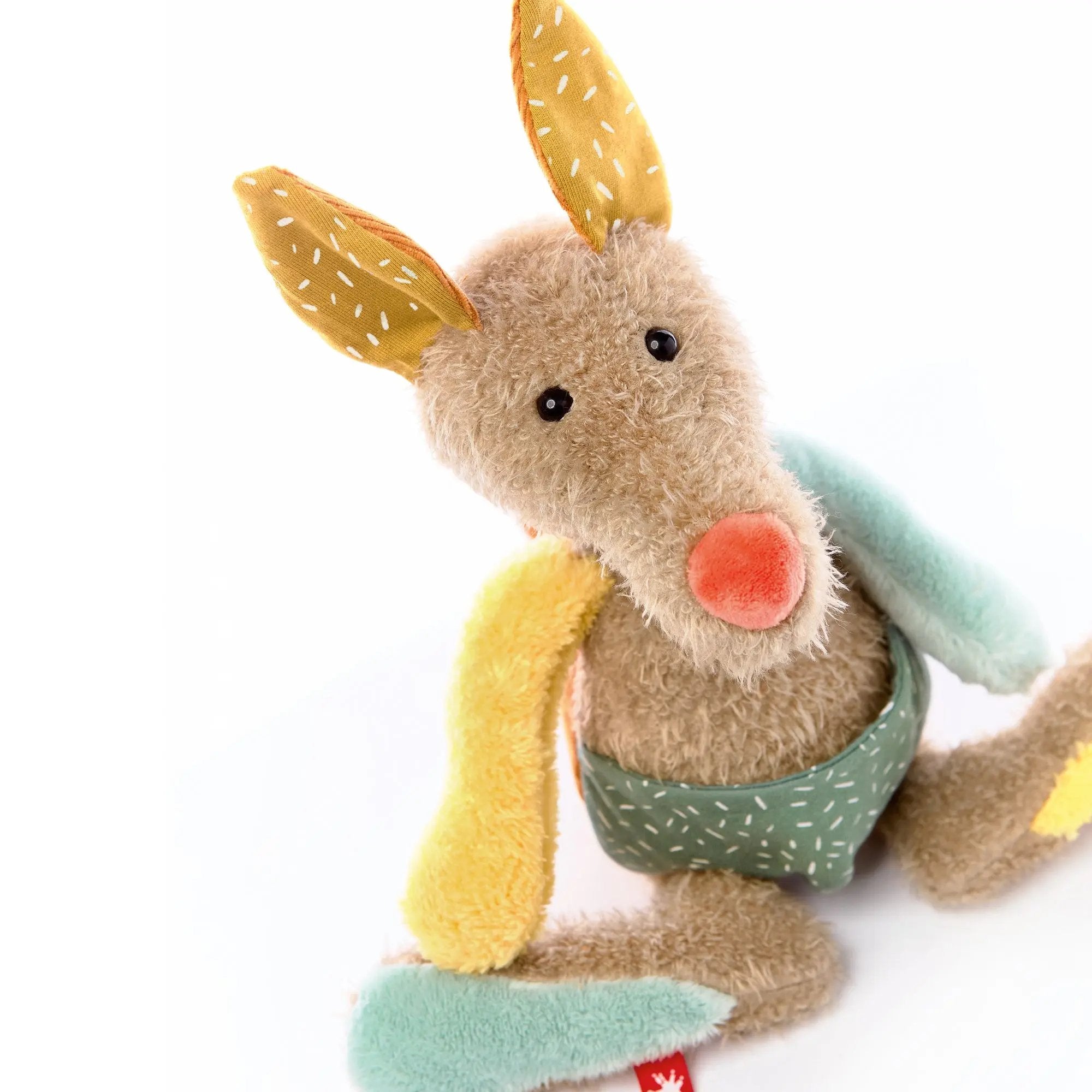 Sigikid Patchwork Kangaroo Plush Toy | Playroom Avenue