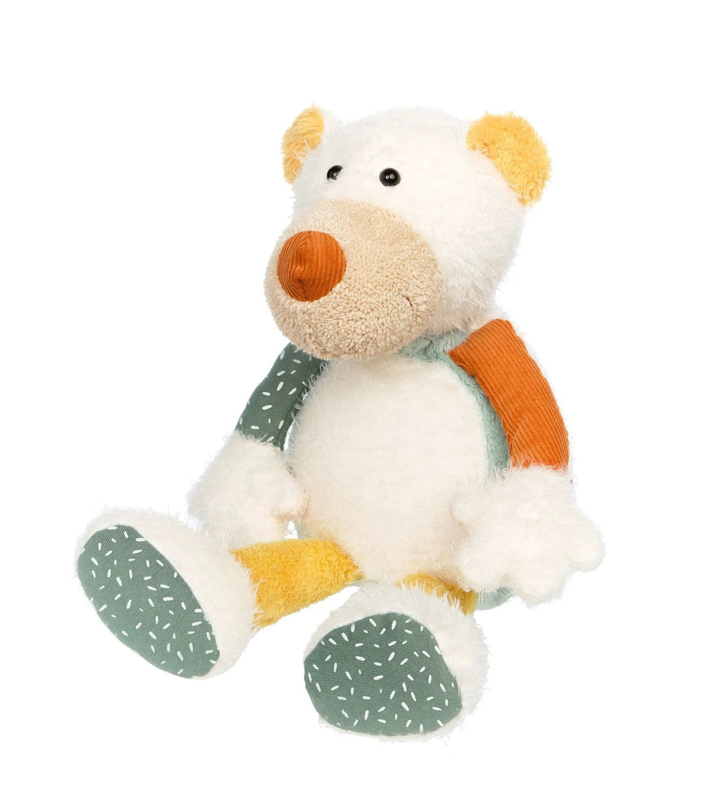 Sigikid Patchwork Polar Bear Plush Toy | Playroom Avenue