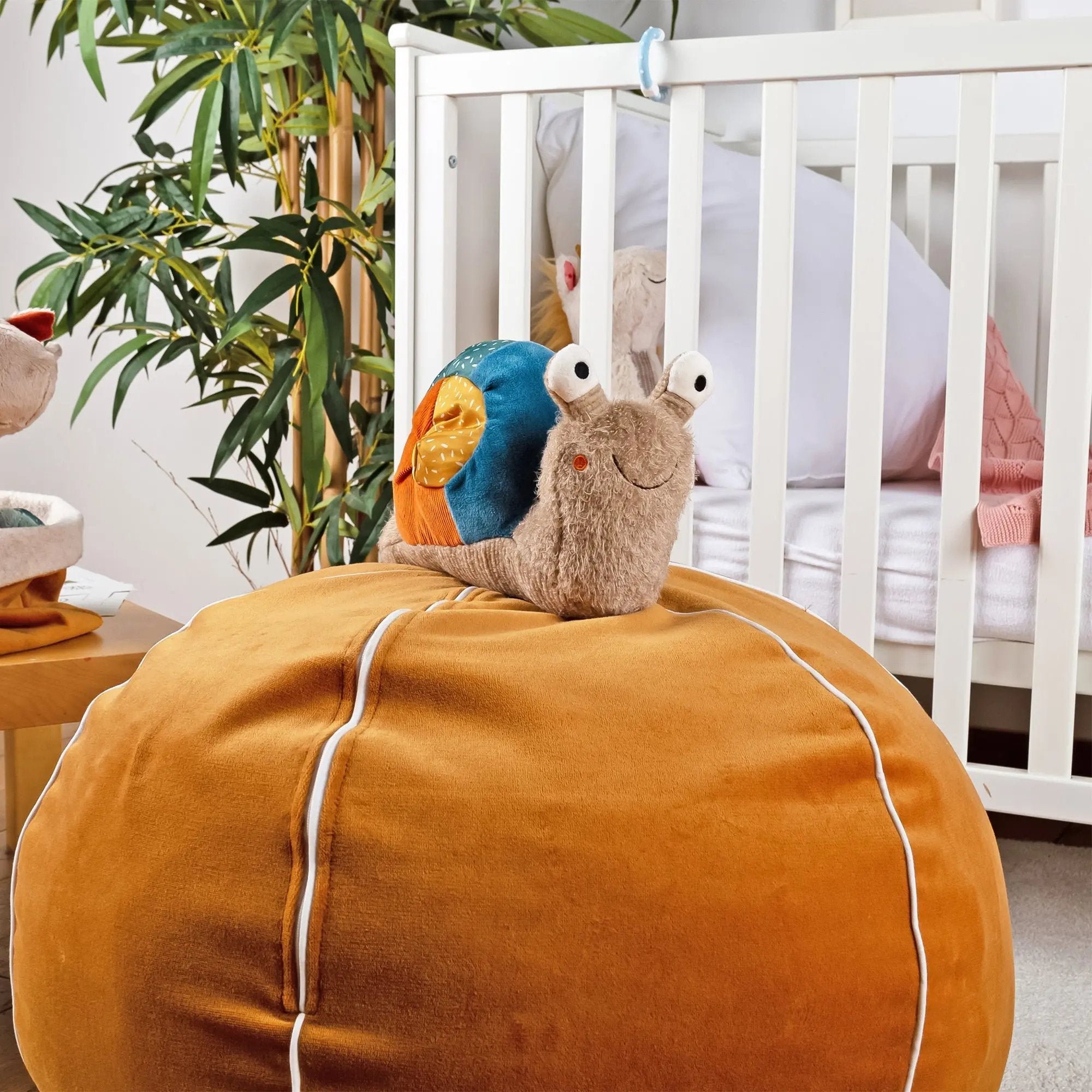 Sigikid Patchwork Snail Plush Toy | Playroom Avenue