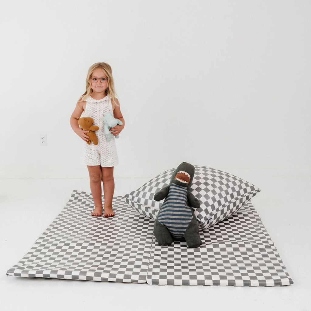 Toki Kids Checker Pepper Vegan Leather Mat - Playroom Avenue